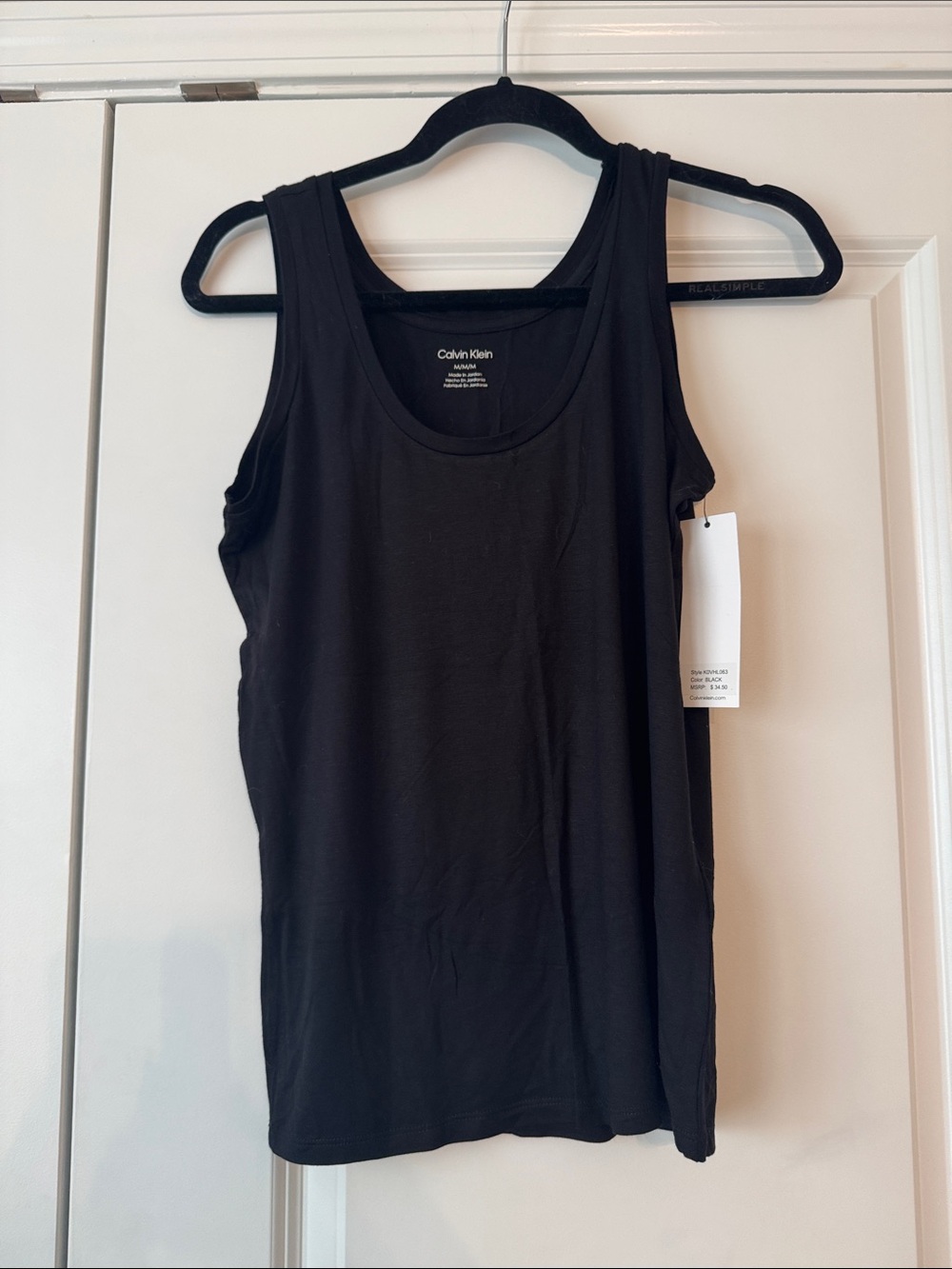 Calvin Klein Black Scoop Neck Tank